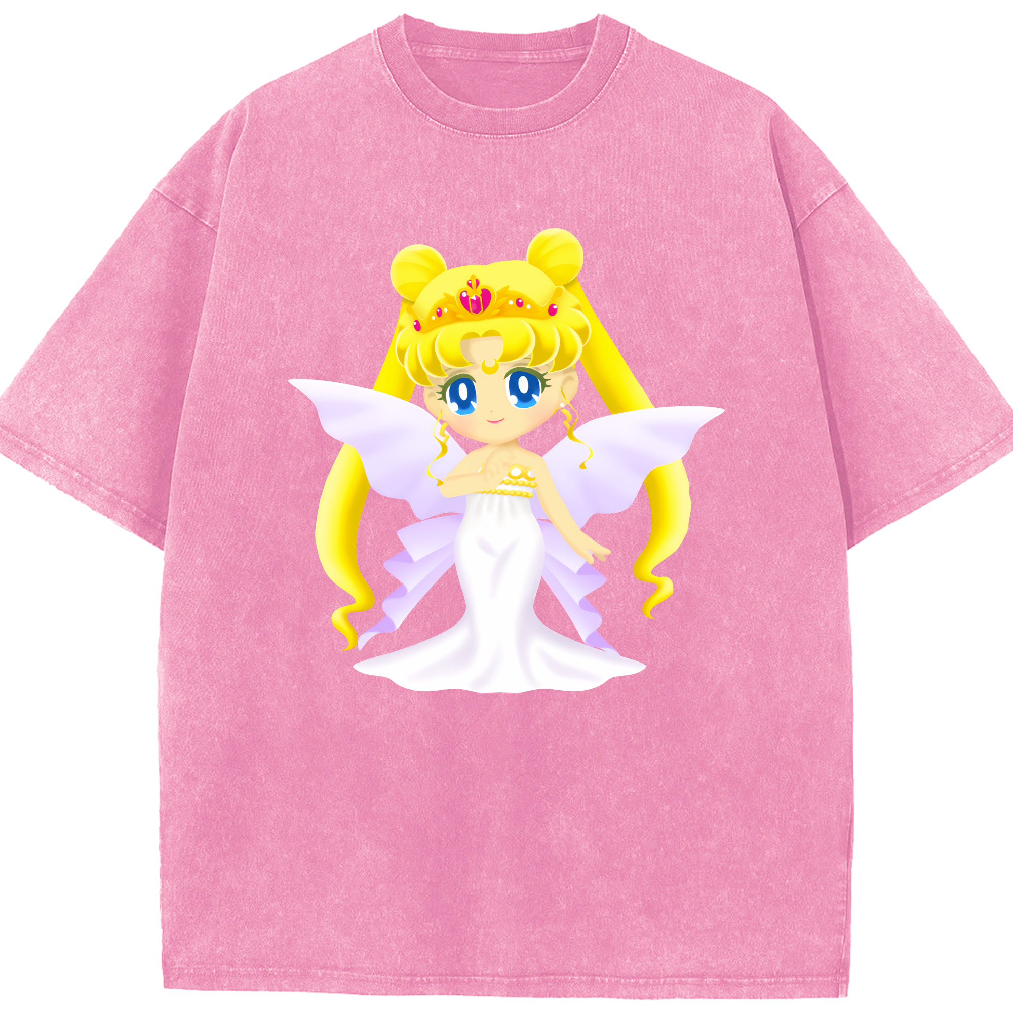 （画像用） 美少女戦士セーラームーン 愛野 美奈子 あいの みなこ Sailor Moon Aino Minako 綿100% ヴィンテージ風 半袖Tシャツ（フロントプリント）